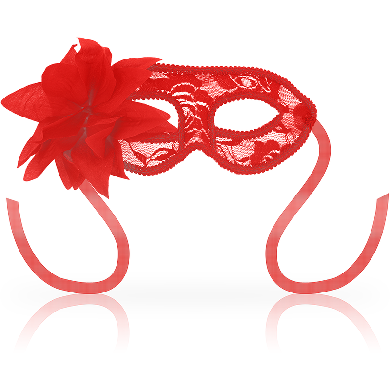 Ohmama - Masques Masques Dentelle Et Fleur Rouge
